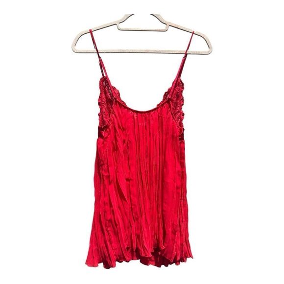 Victoria's Secret Red Lace Chemise slip dress size large date night sexy - Picture 5 of 5